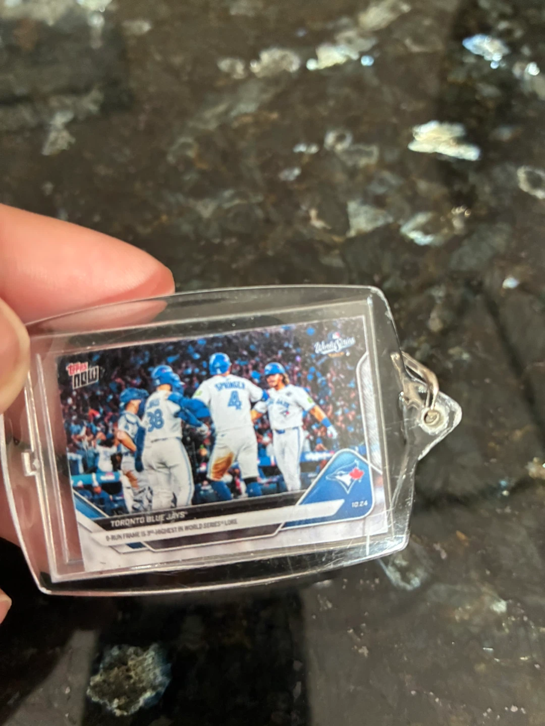 Topps Now Toronto Blue Jays Sports Card Keychain