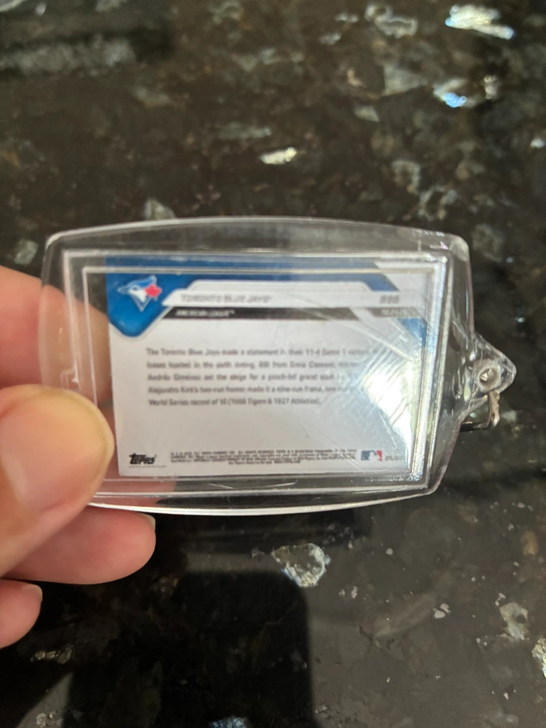 Topps Now Toronto Blue Jays Sports Card Keychain - photo 2