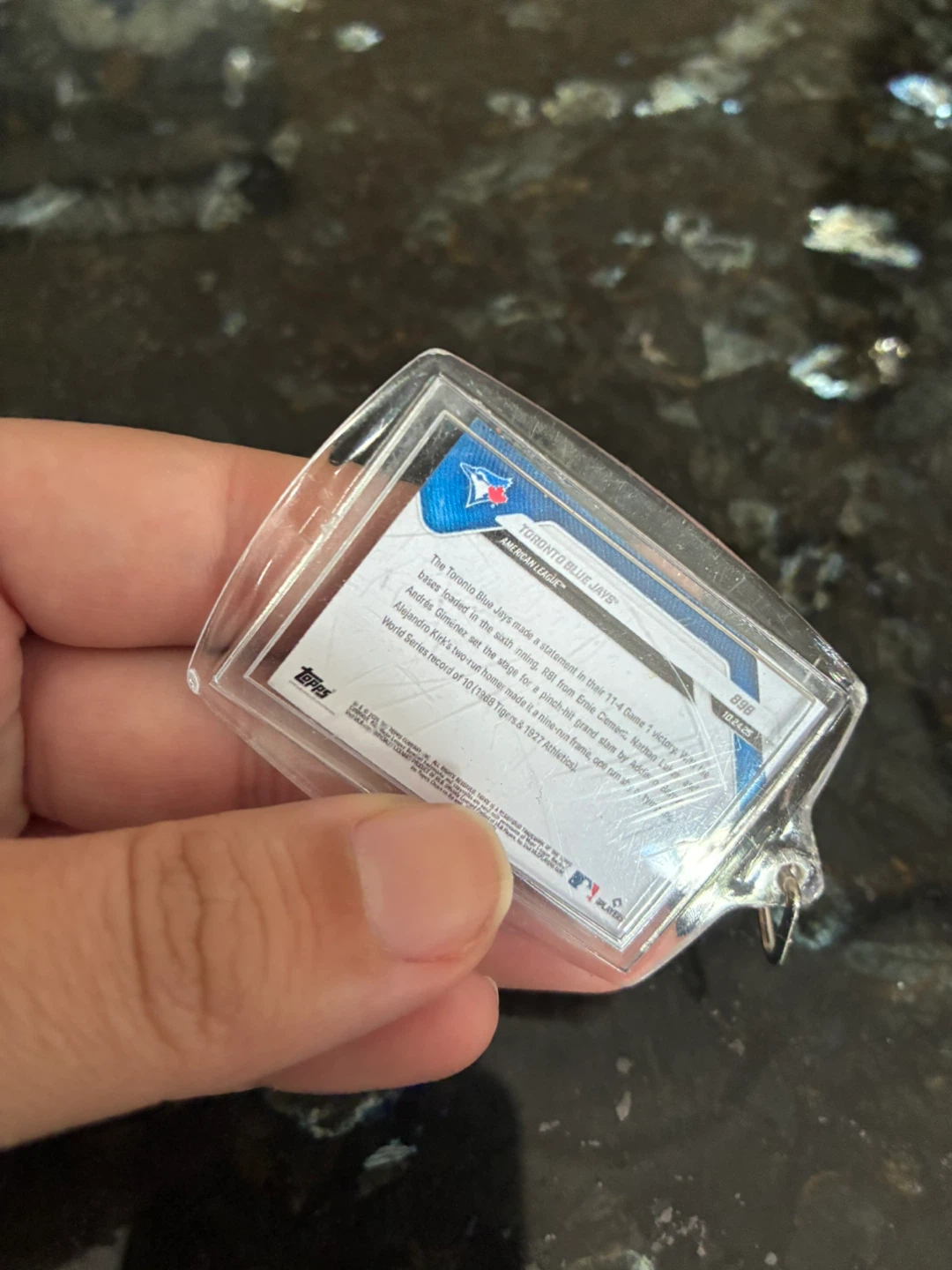 Topps Now Toronto Blue Jays Sports Card Keychain - photo 3