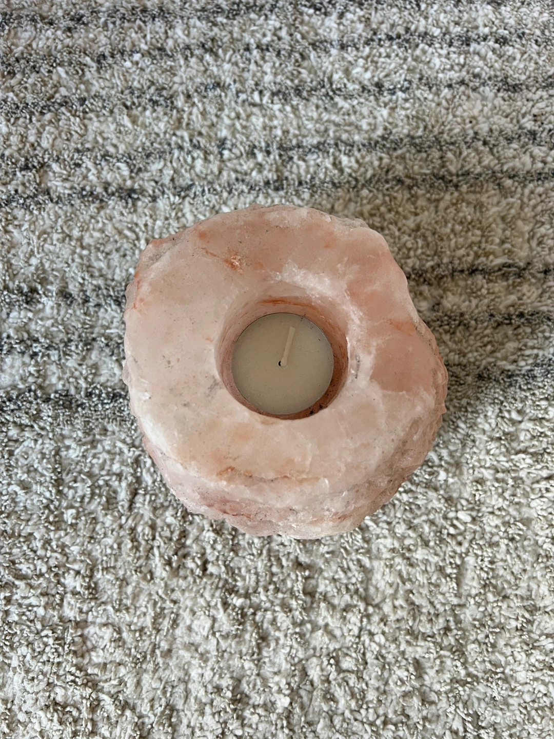 Himalayan Salt Tea Light Candle Holder - photo 2
