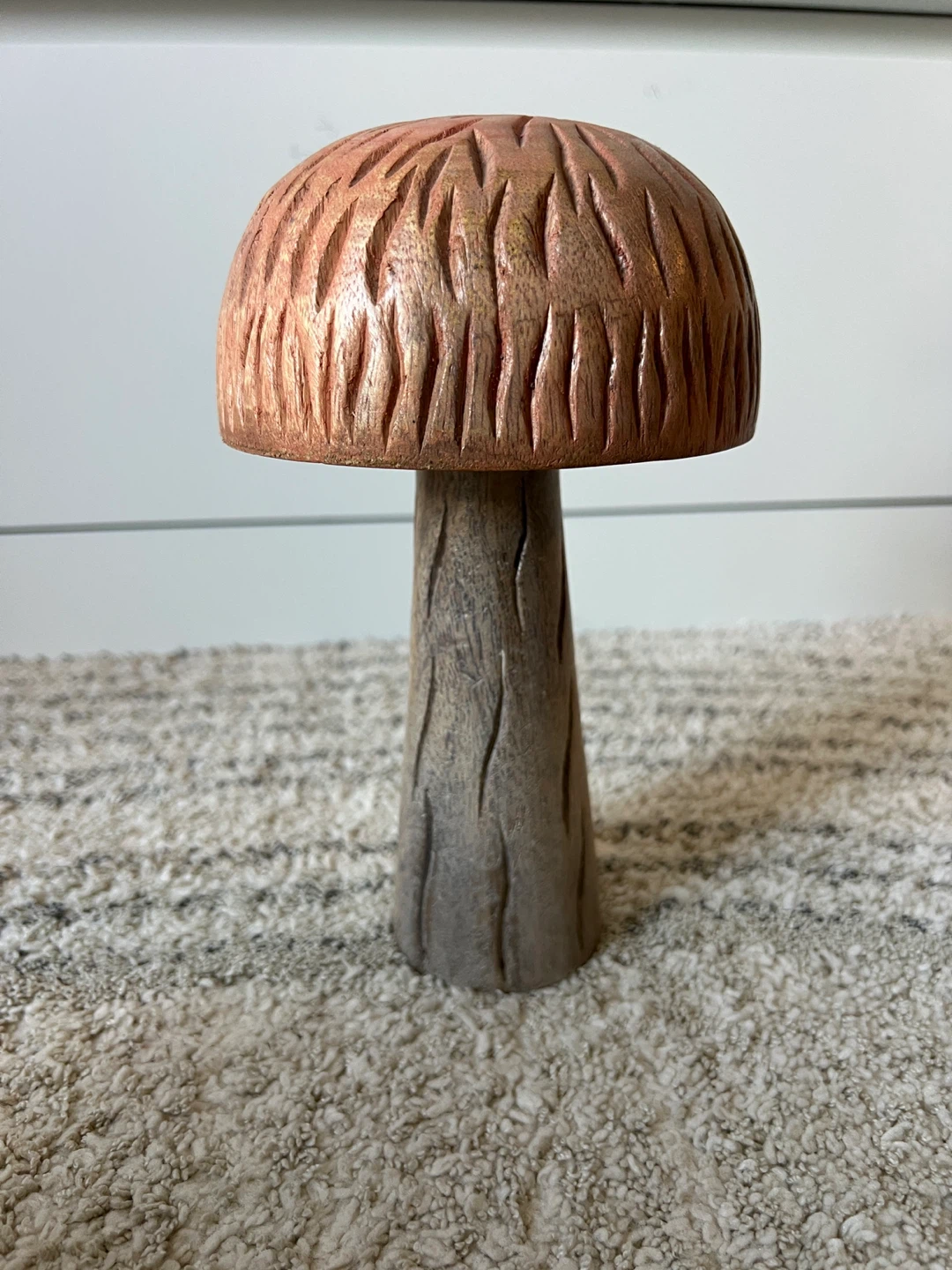 Decorative  wooden mushroom