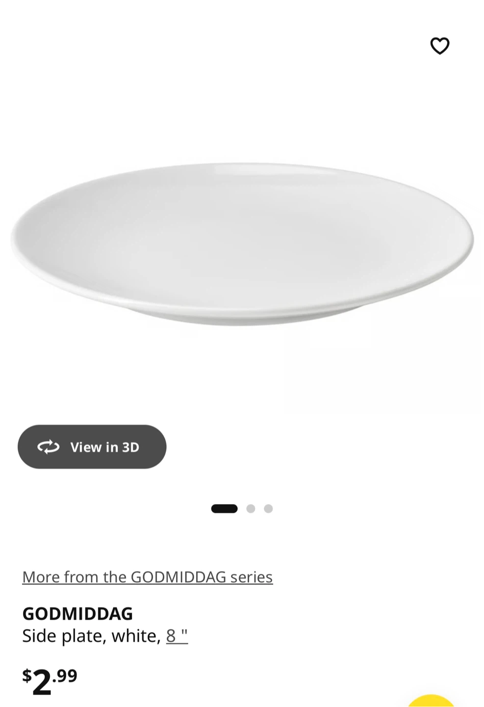 Set of 5 IKEA GODMIDDAG Side Plates