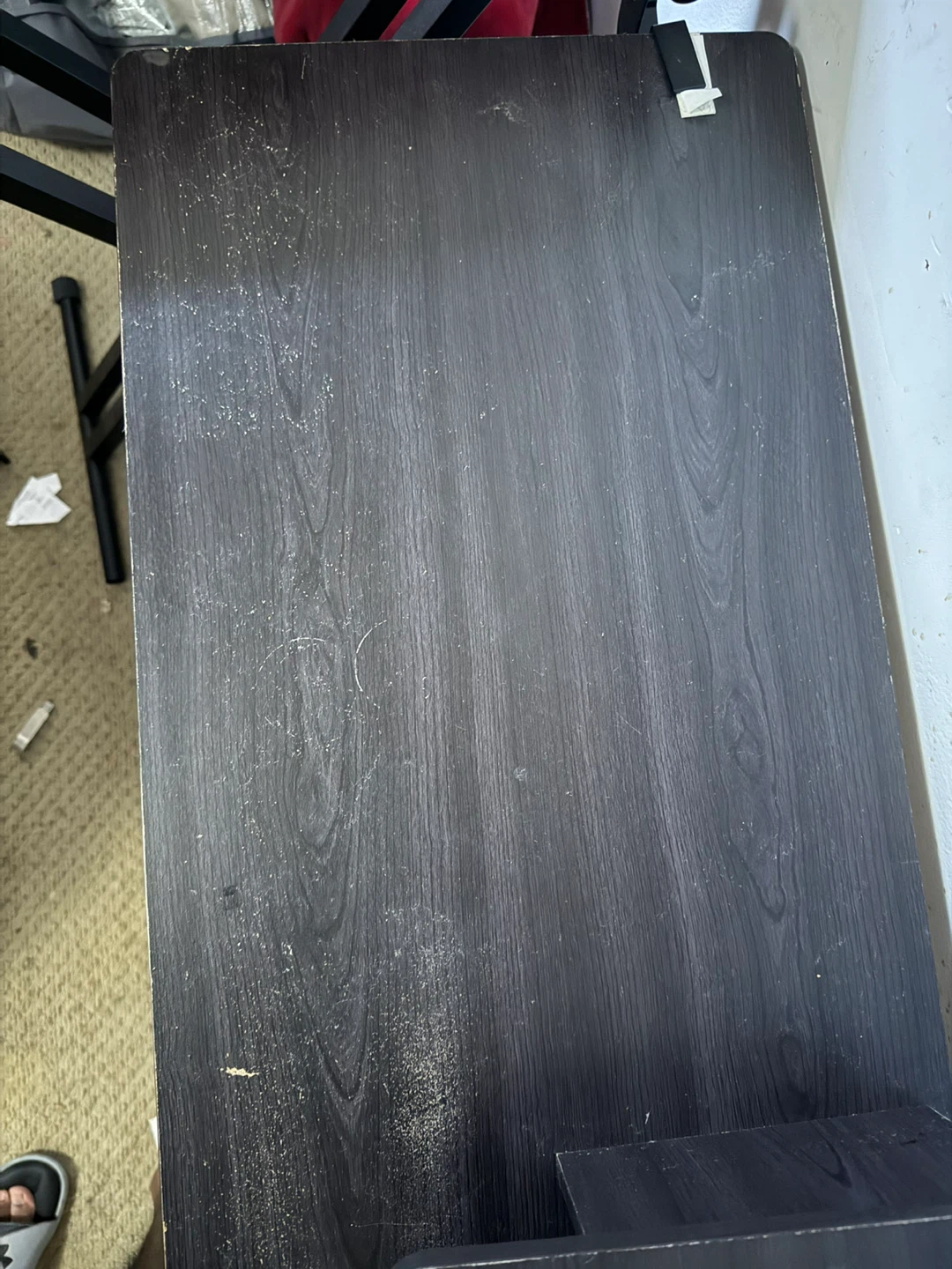 Black Computer Desk with Shelves - photo 4