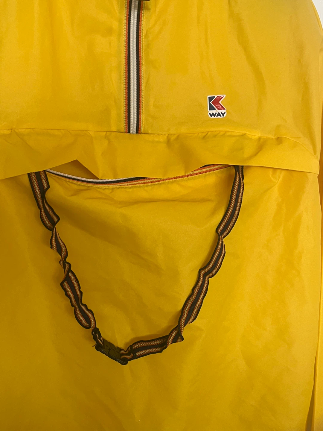 K-Way Yellow Windbreaker Size 8 ( Men’s Size Small ) - photo 5