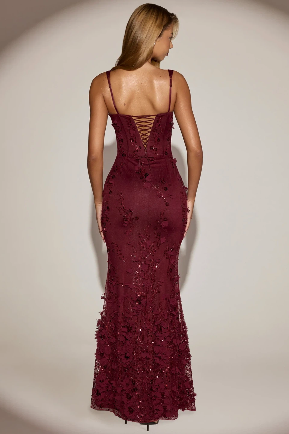 Oh polly Burgundy Evening Dress - photo 3