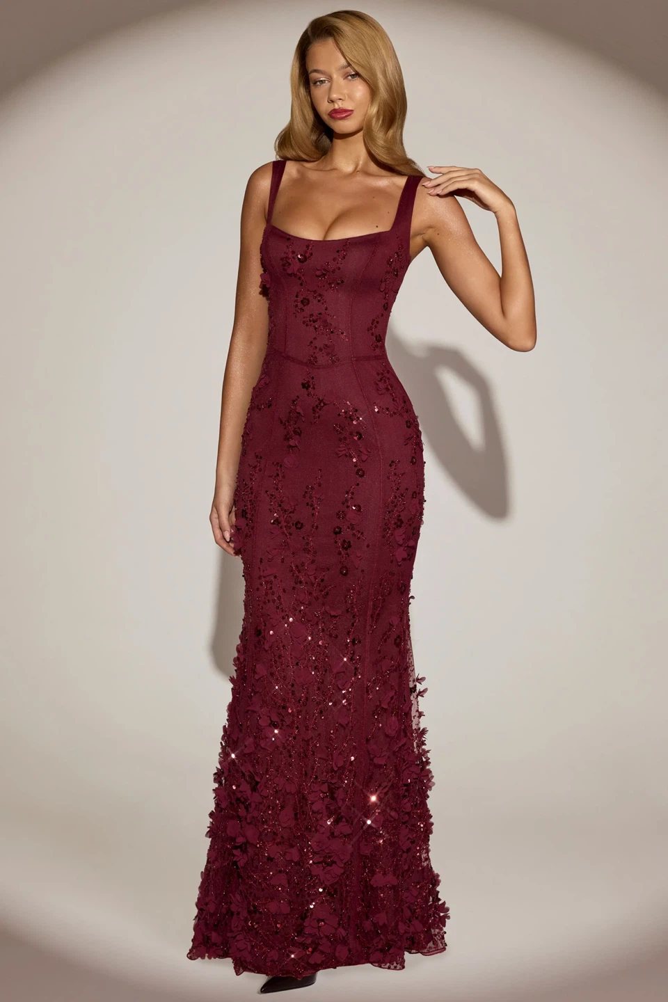 Oh polly Burgundy Evening Dress - photo 2