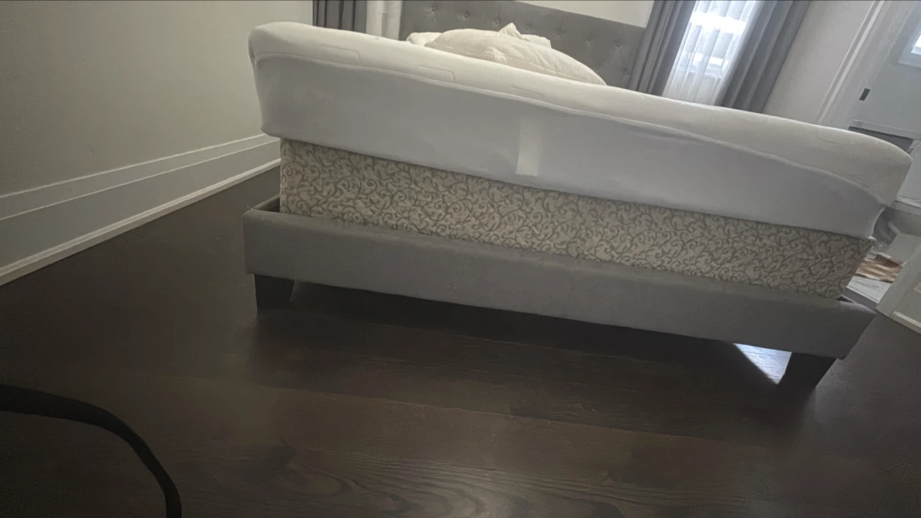 Grey Upholstered Bed Frame - photo 2