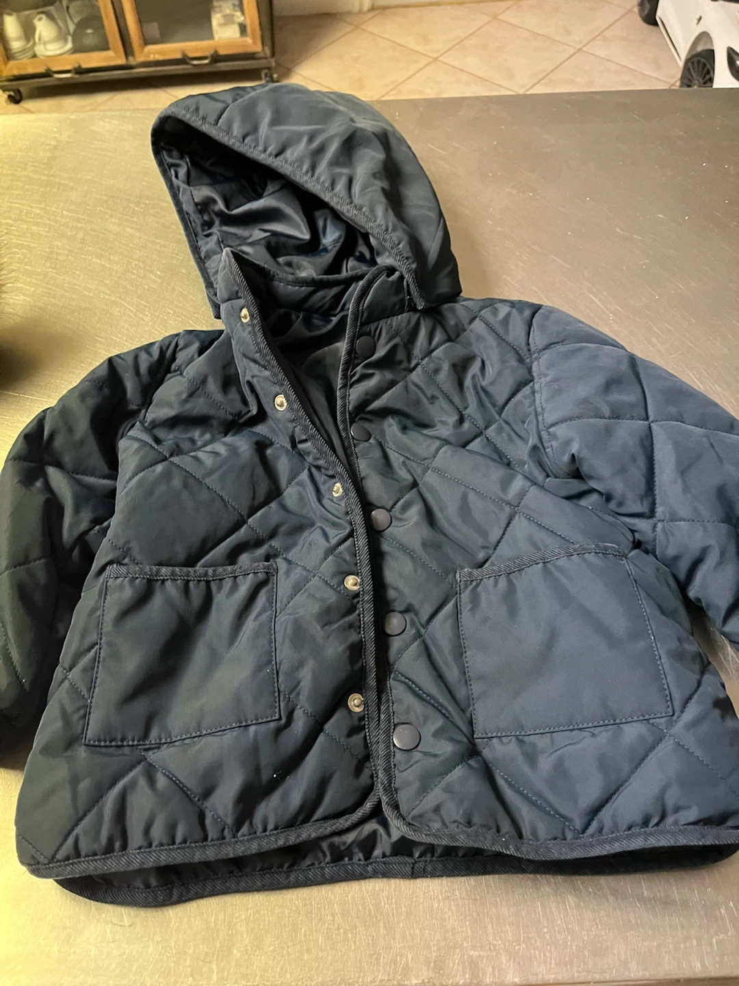 H&M Navy Quilted Jacket Size 4t