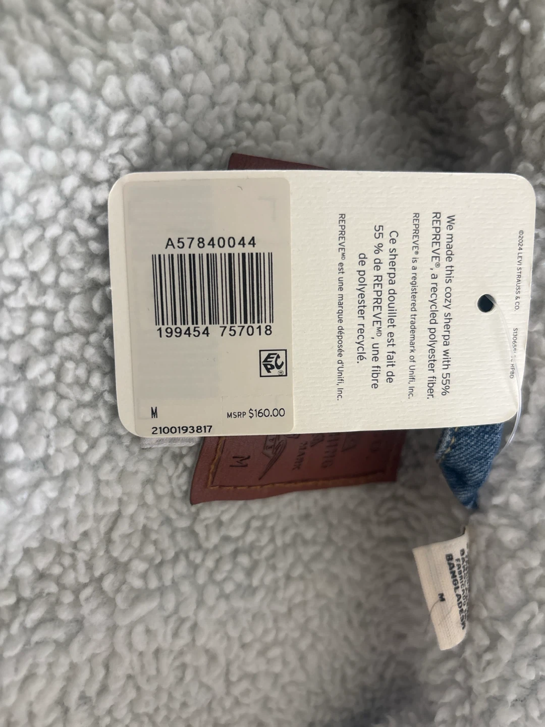 Levi's Sherpa Denim Jacket Medium - photo 3