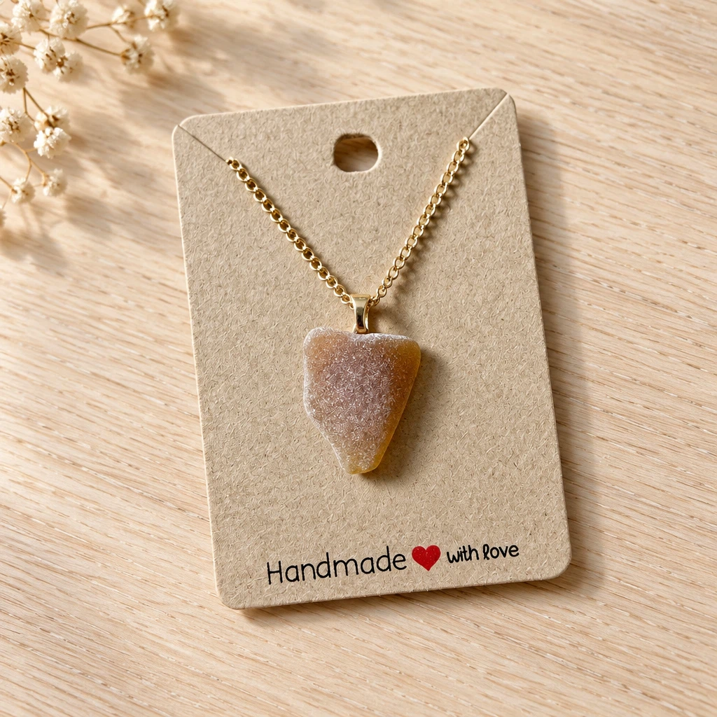 🌊 Handcrafted Sea Glass Necklace