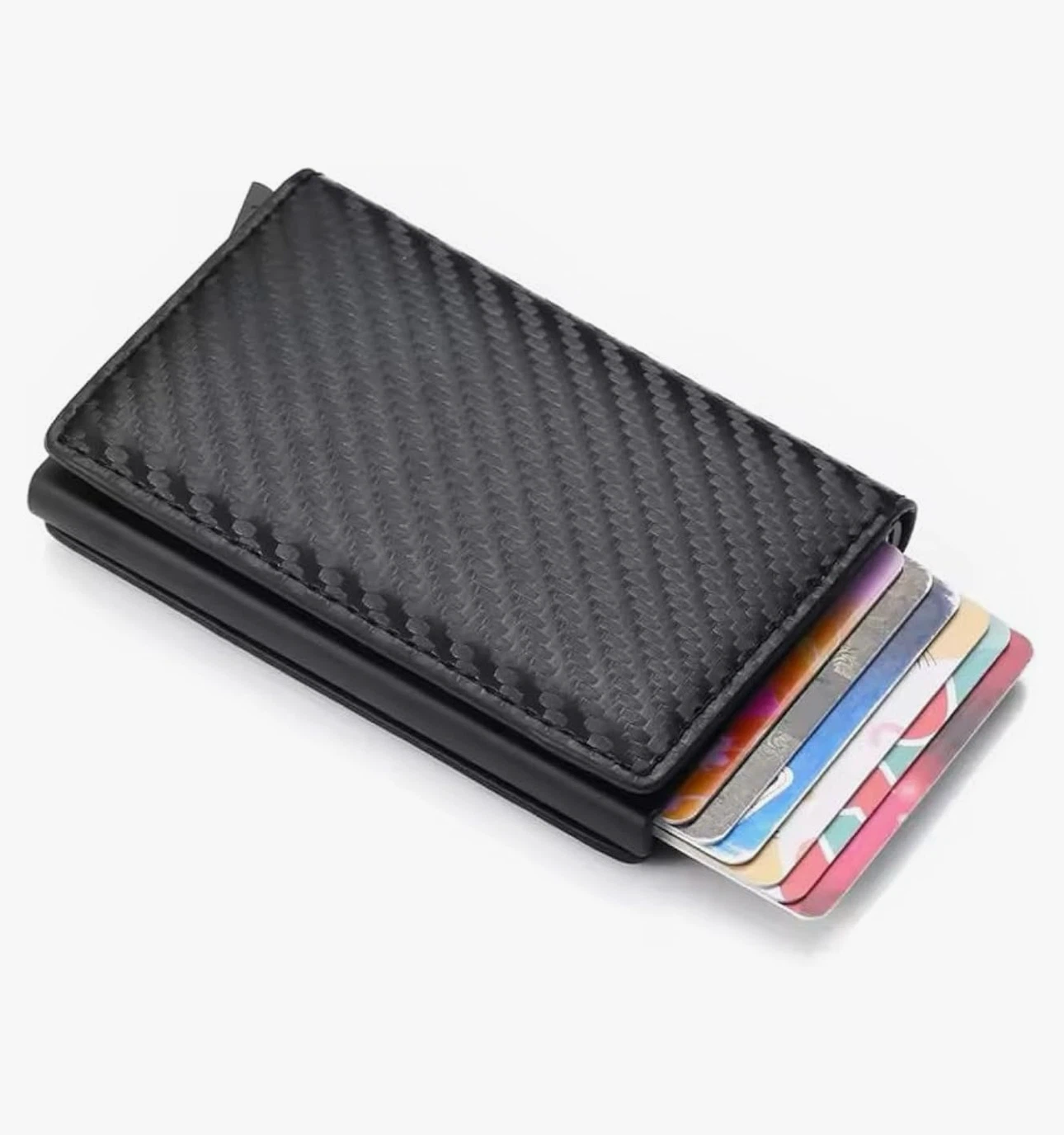Carbon Fibre Pattern Card Holder Wallet - photo 3