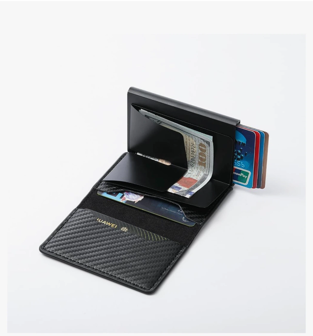 Carbon Fibre Pattern Card Holder Wallet - photo 4