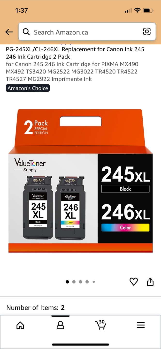 ValueToner 245XL and 246XL Ink Cartridge 2-Pack