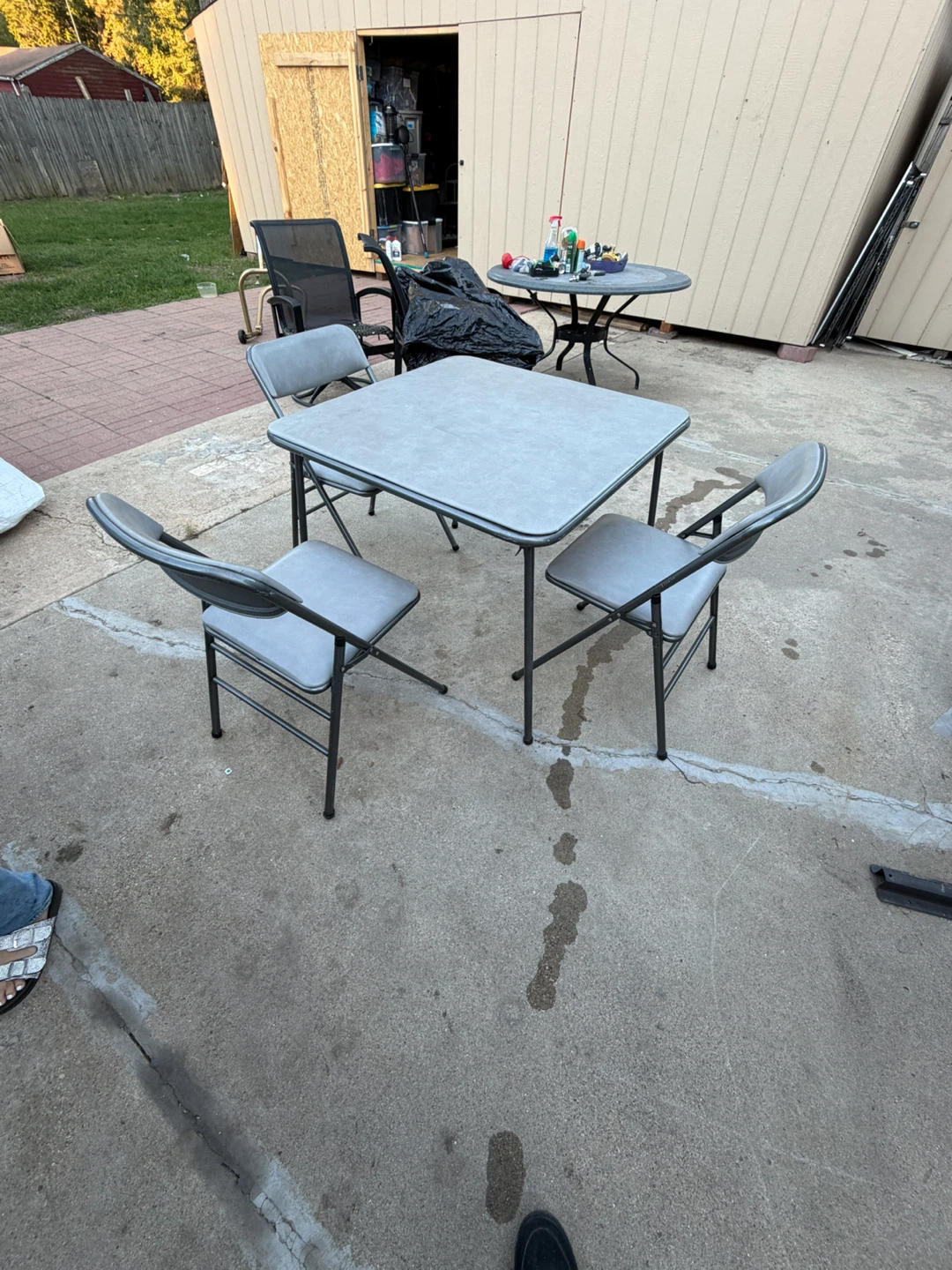 Folding Table and Chairs Set - photo 3