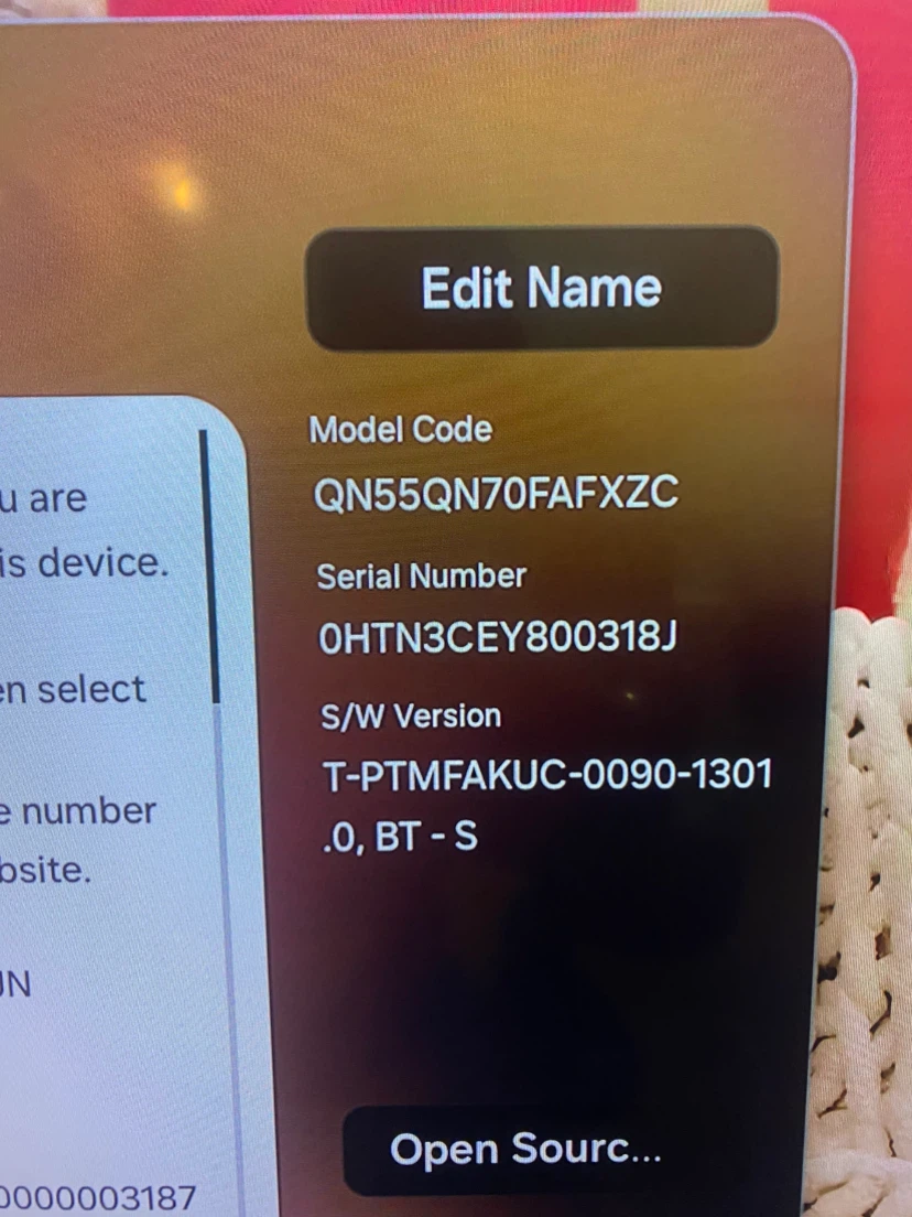 Moving sale Samsung 55 inch QN70F Neo QLED 4K Smart TV - photo 2