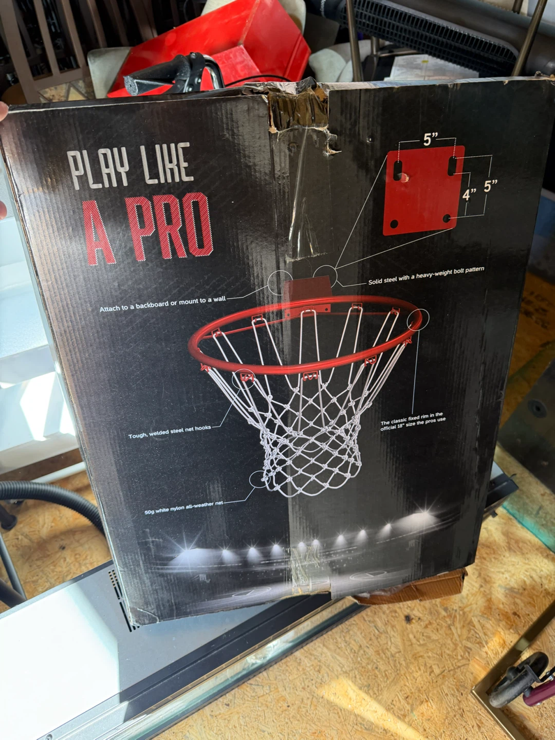Solid Steel Basketball Rim 18-inch Official Size
