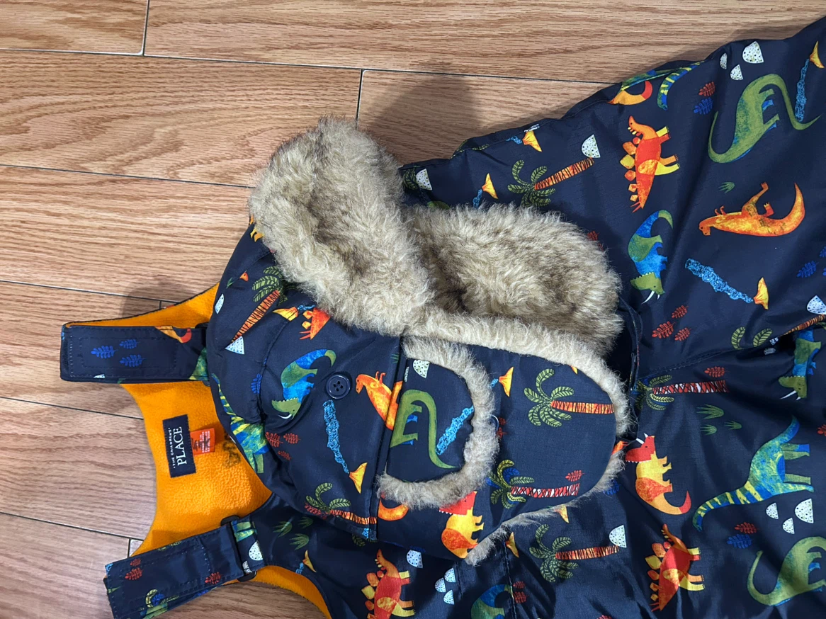 Size 2 The Children's Place Dinosaur Snow Pats Set - photo 3