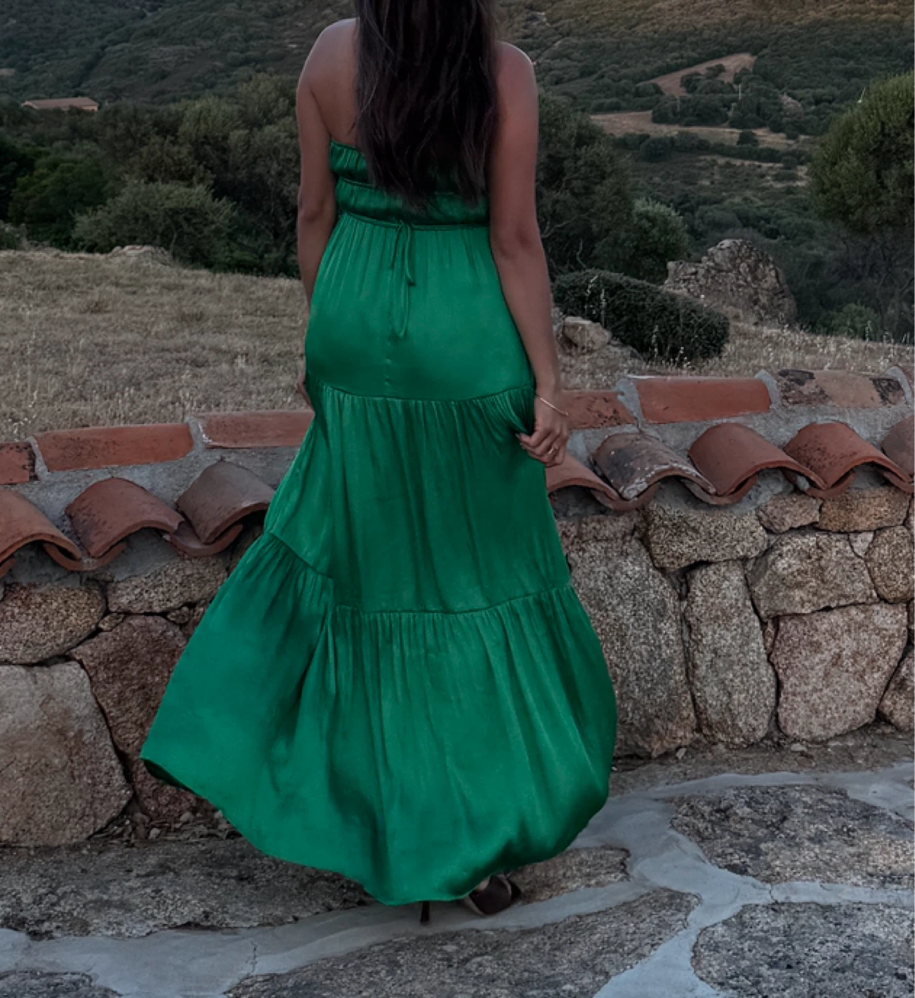 Emerald green maxi dress - photo 2