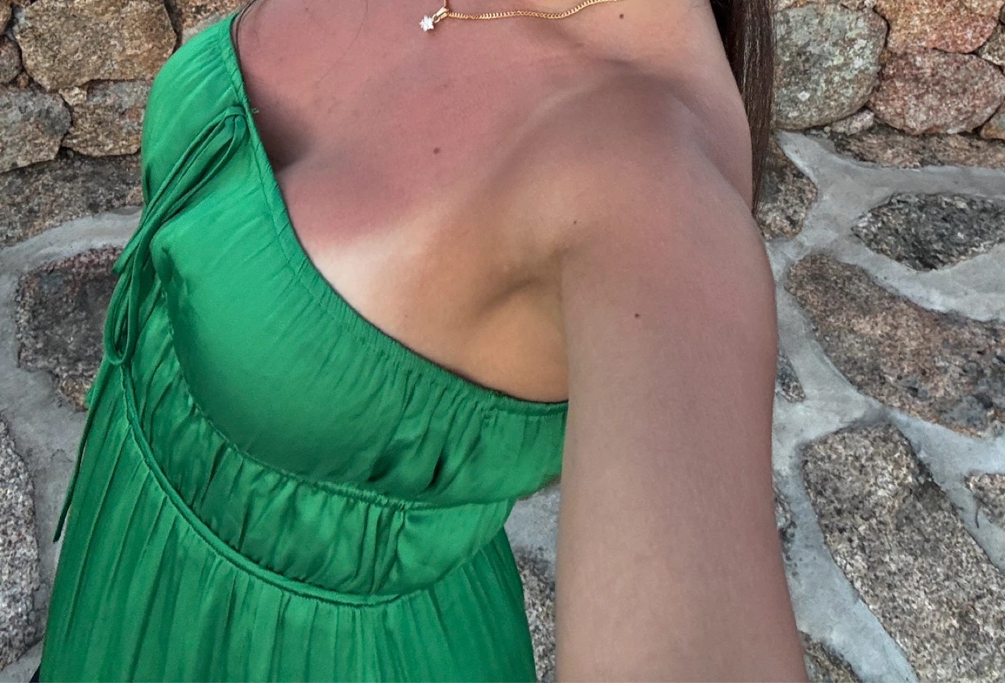 Emerald green maxi dress - photo 3