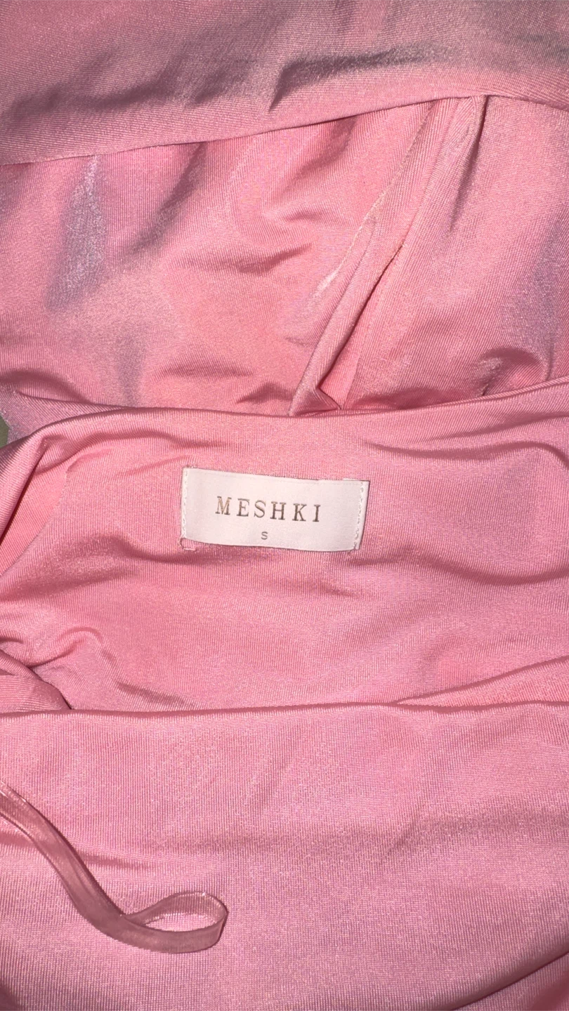 Meshki Off-Shoulder Pink Maxi Dress - photo 4