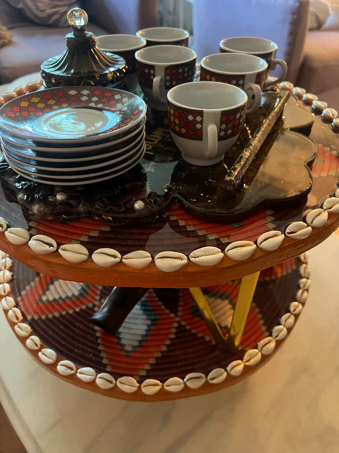 Handcrafted Two-Tier Tray - photo 3