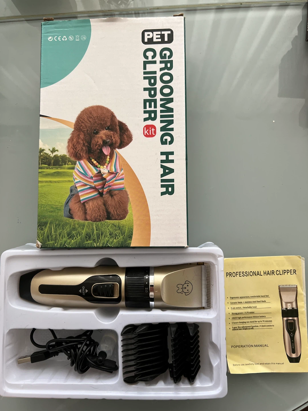 Pet Grooming Hair Clipper Kit