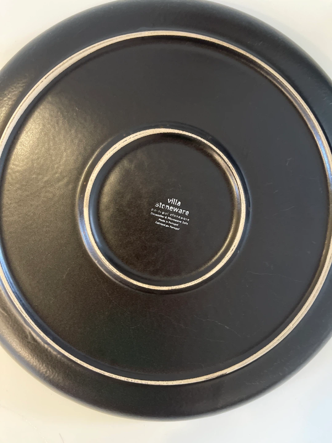 Villa Stoneware Black Dinner Plate - photo 4