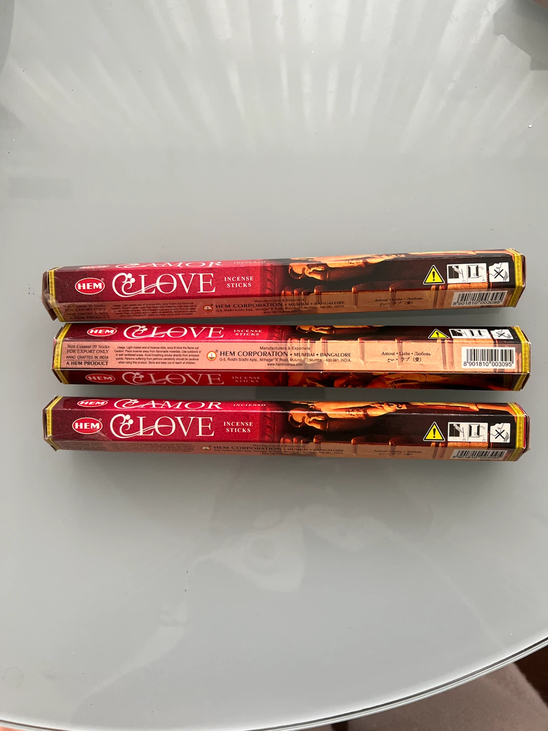 HEM Clove Incense Sticks, 3 Packs