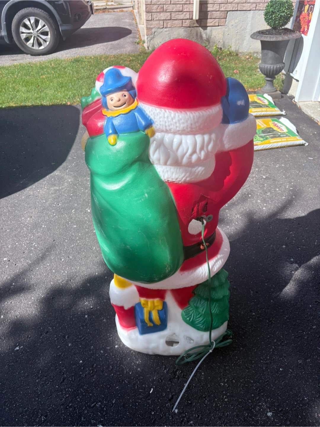 Vintage Santa Claus Blow Mold Lawn Decoration - photo 5