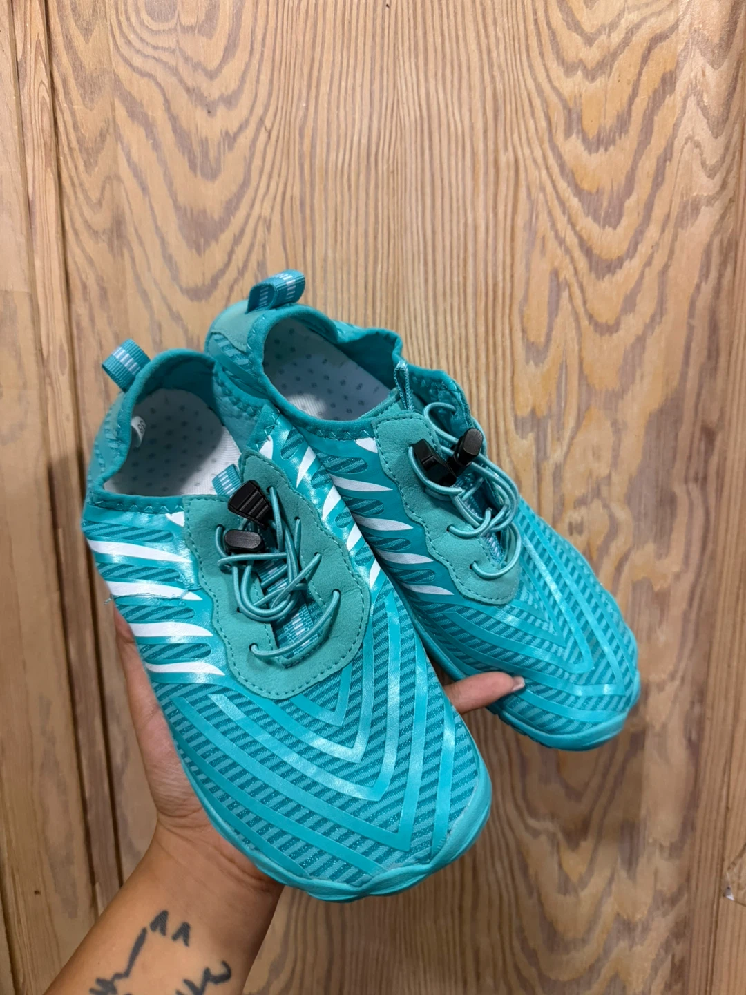 Teal Water Shoes Size 38