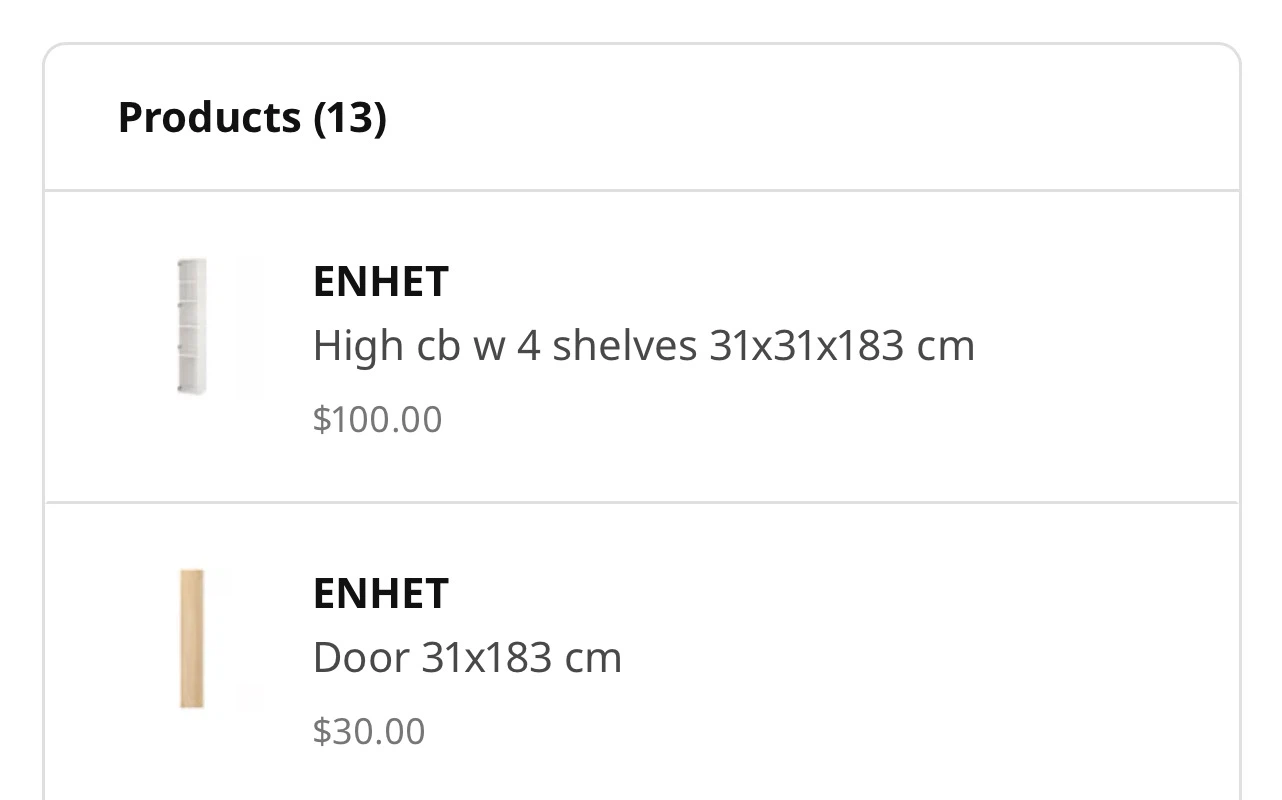 IKEA ENHET High Cabinet with Door - photo 2