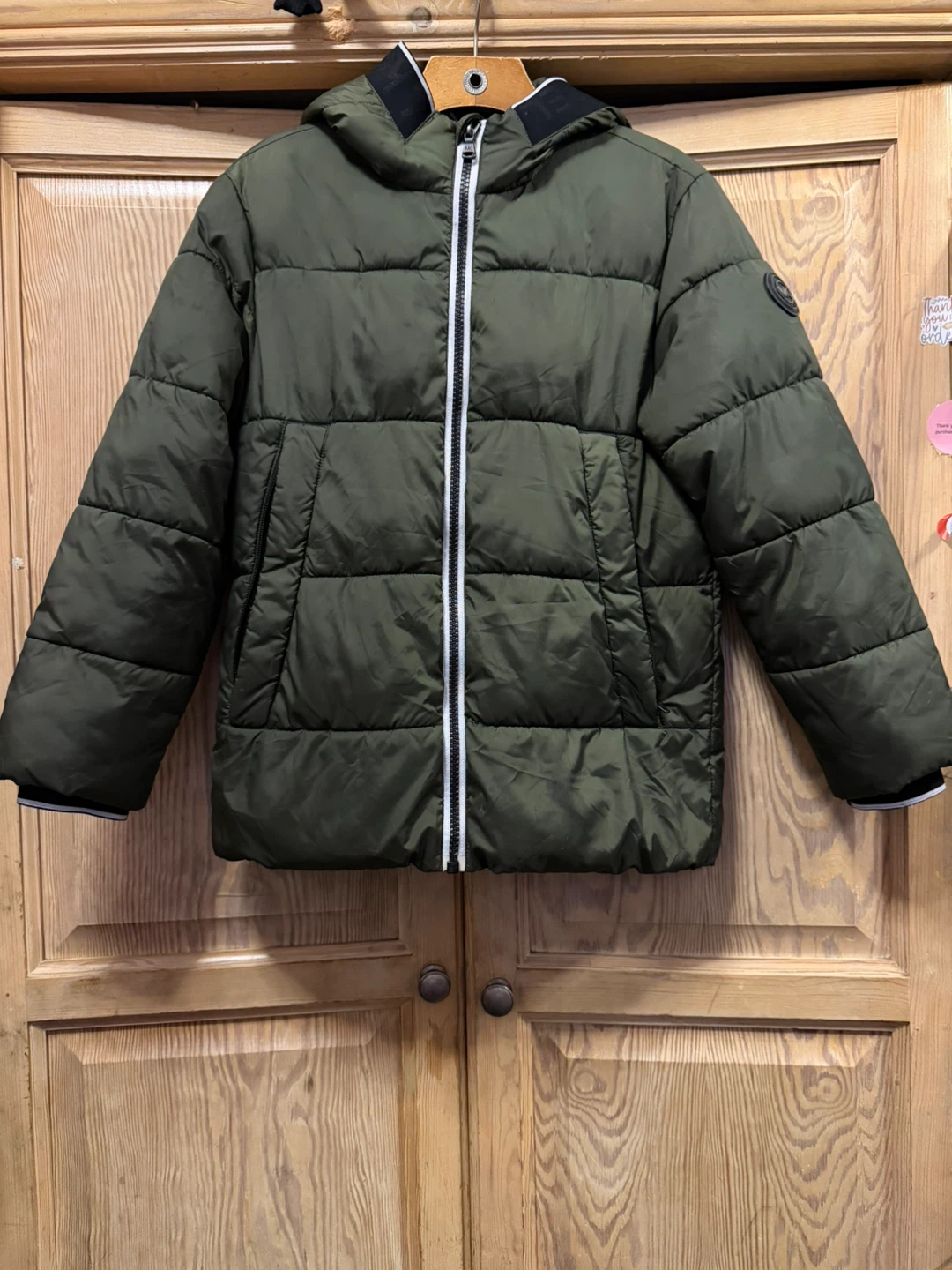 Michael Kors Olive Green Puffer Jacket