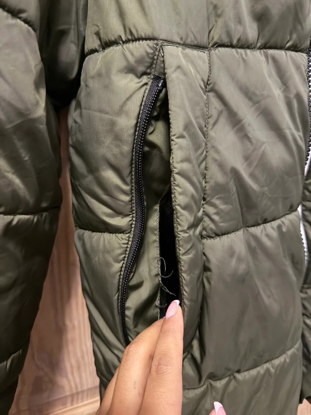 Michael Kors Olive Green Puffer Jacket - photo 3