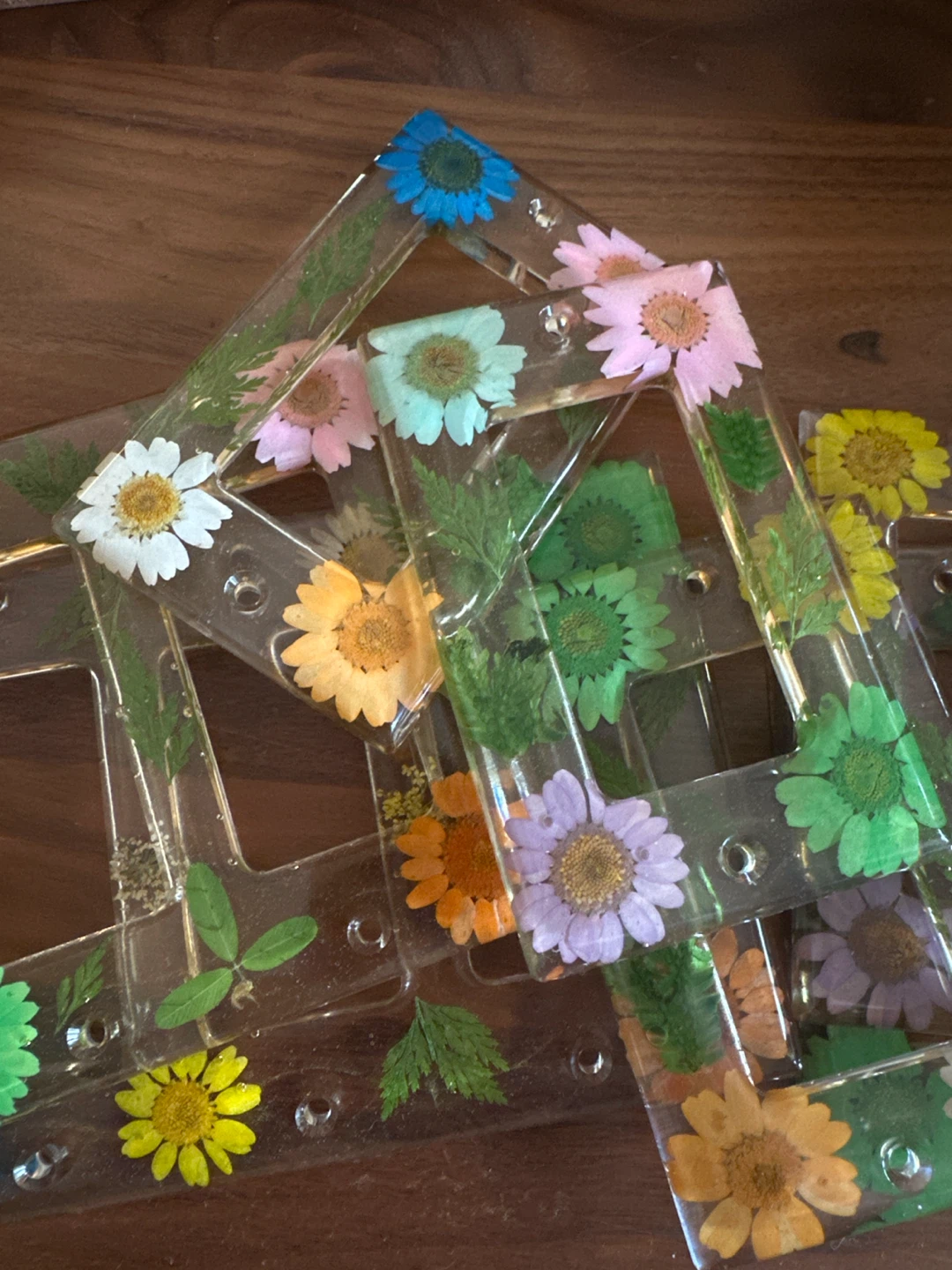 Resin Flower Outlet Covers for Lights