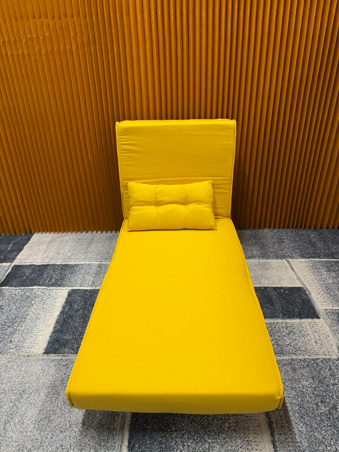 Convertible Yellow Floor Chair