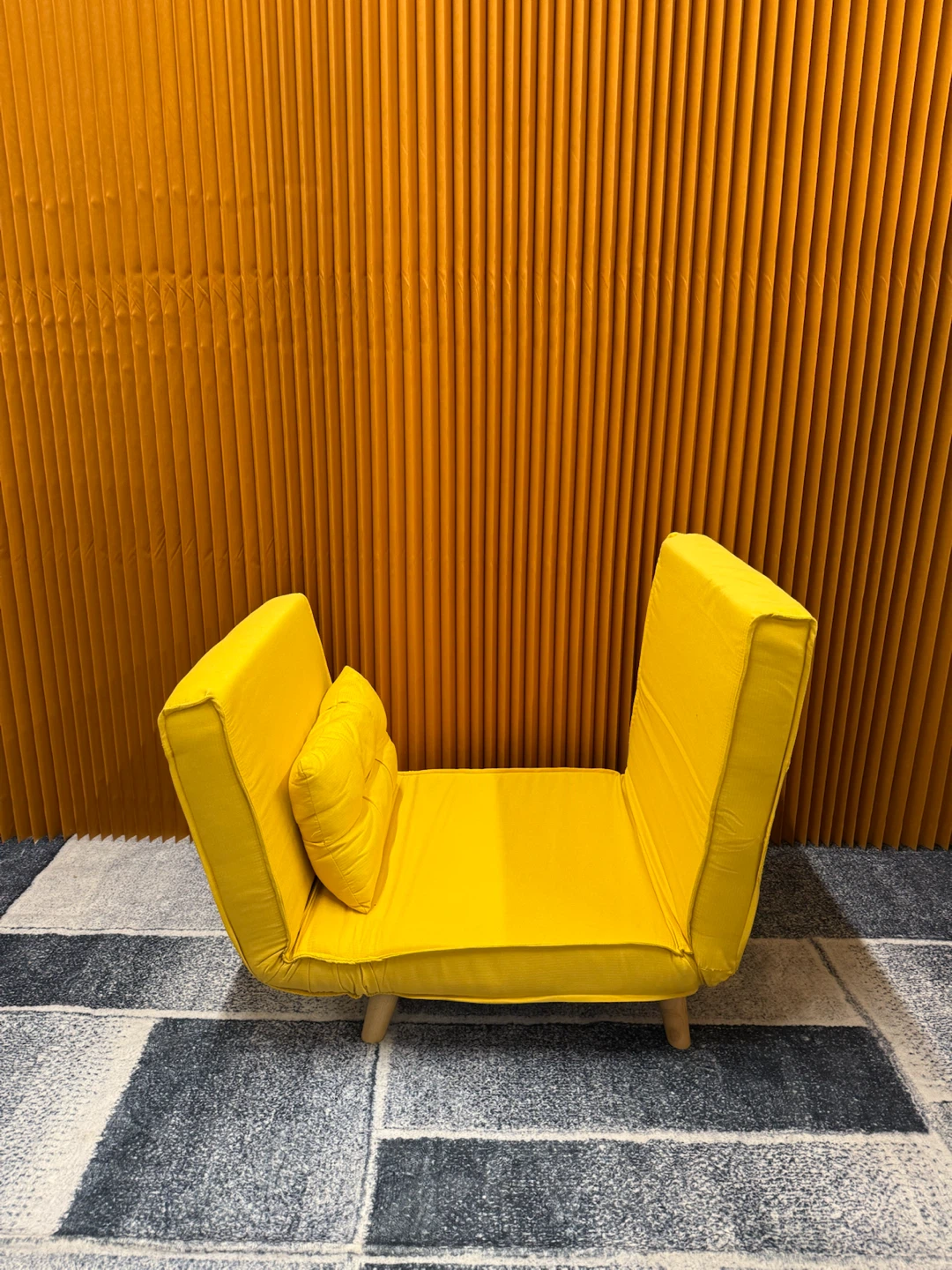 Convertible Yellow Floor Chair - photo 3