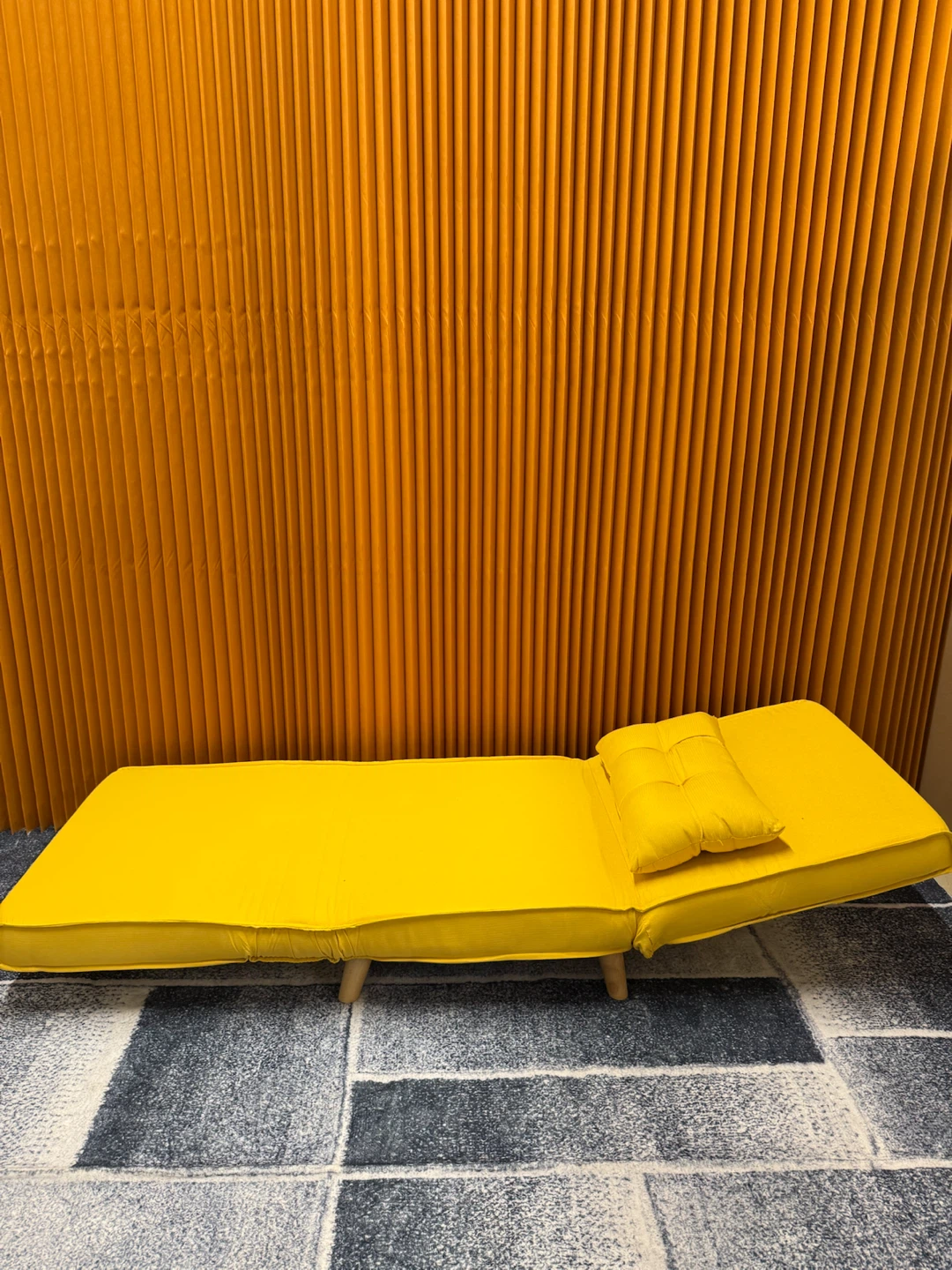 Convertible Yellow Floor Chair - photo 4