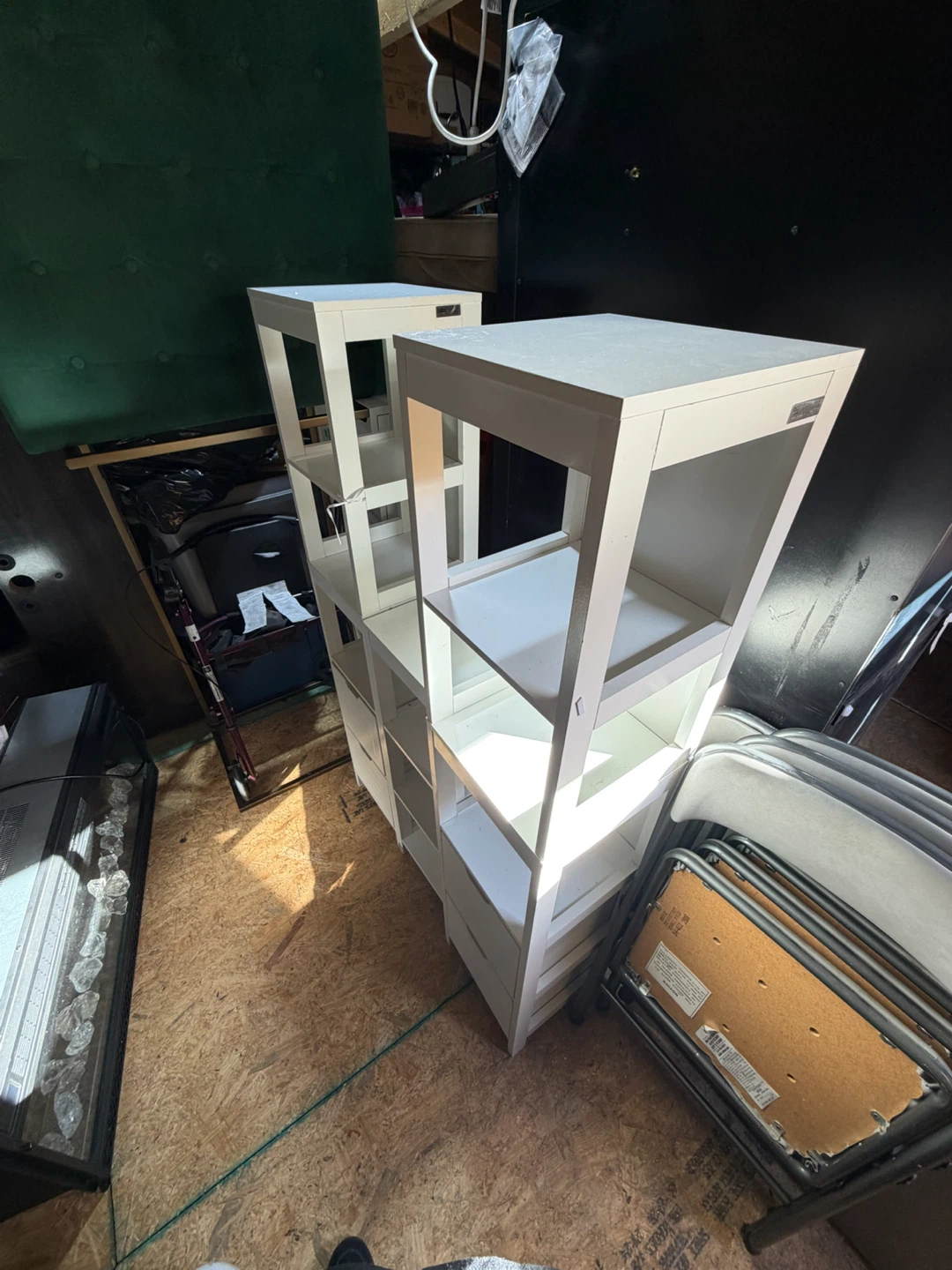 SoBuy White Storage Shelves with Drawers - photo 2