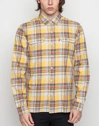 Levi's Yellow Plaid Long-Sleeve Shirt
