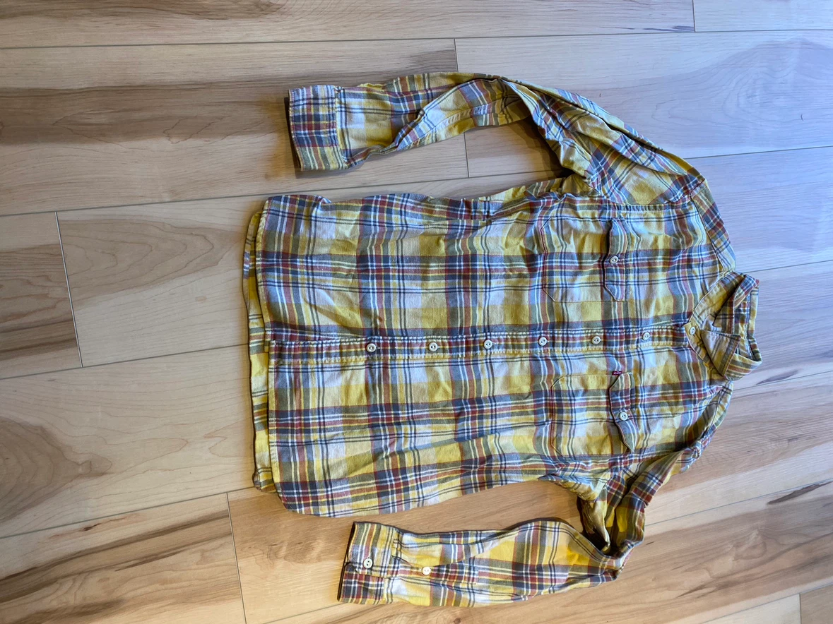 Levi's Yellow Plaid Long-Sleeve Shirt - photo 2