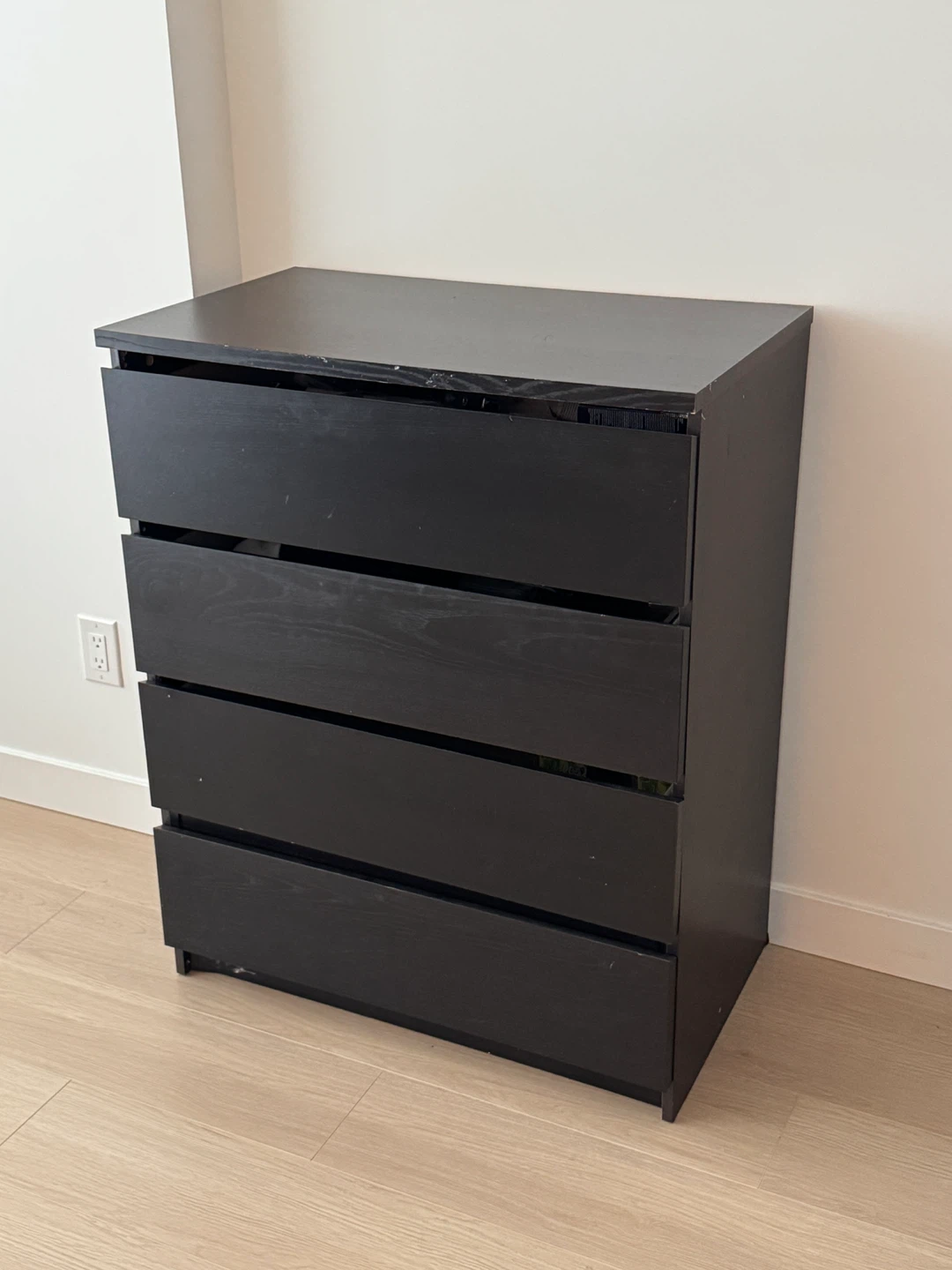 IKEA Black 4-Drawer Dresser