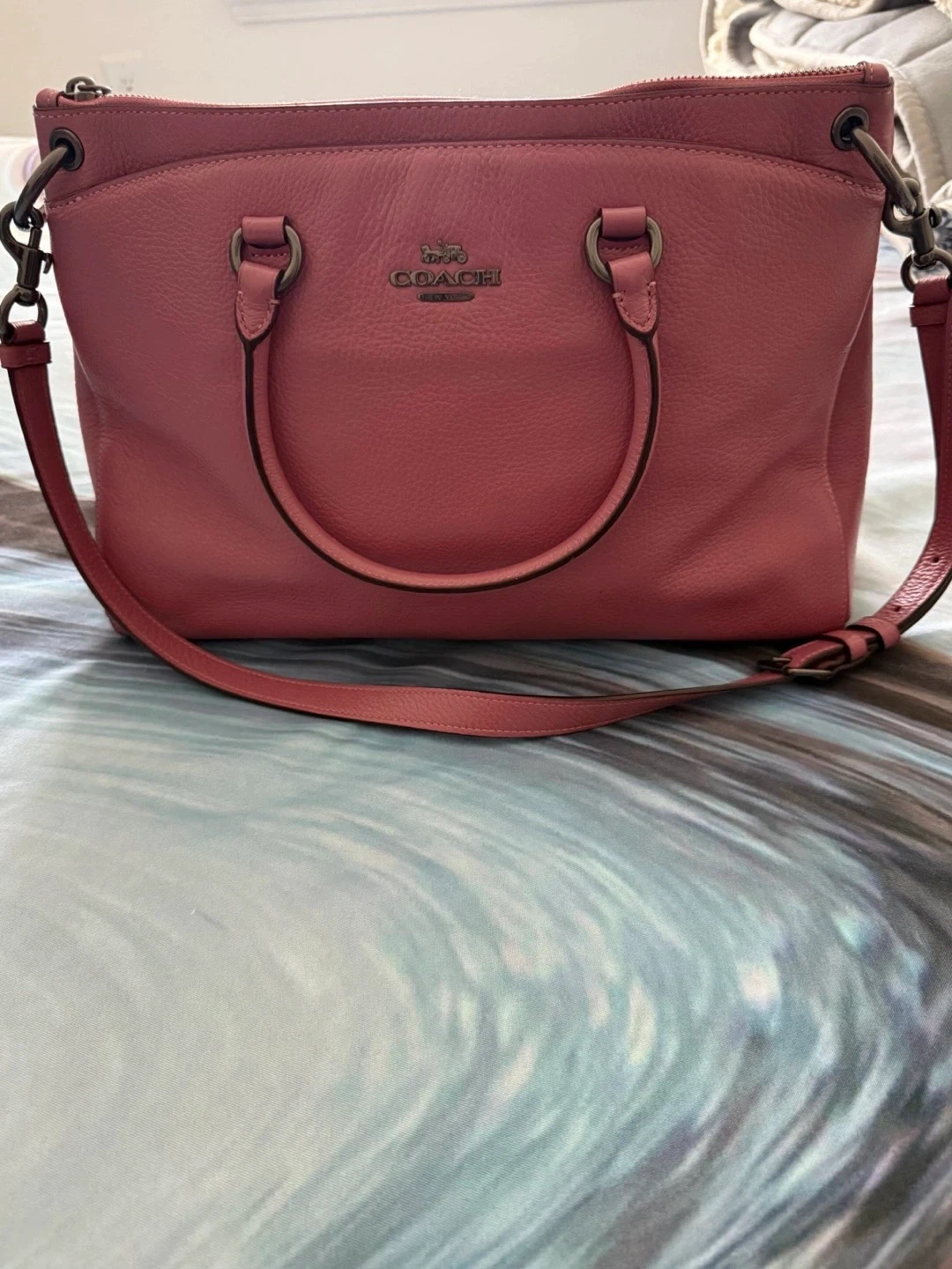 Coach Pink Leather Handbag