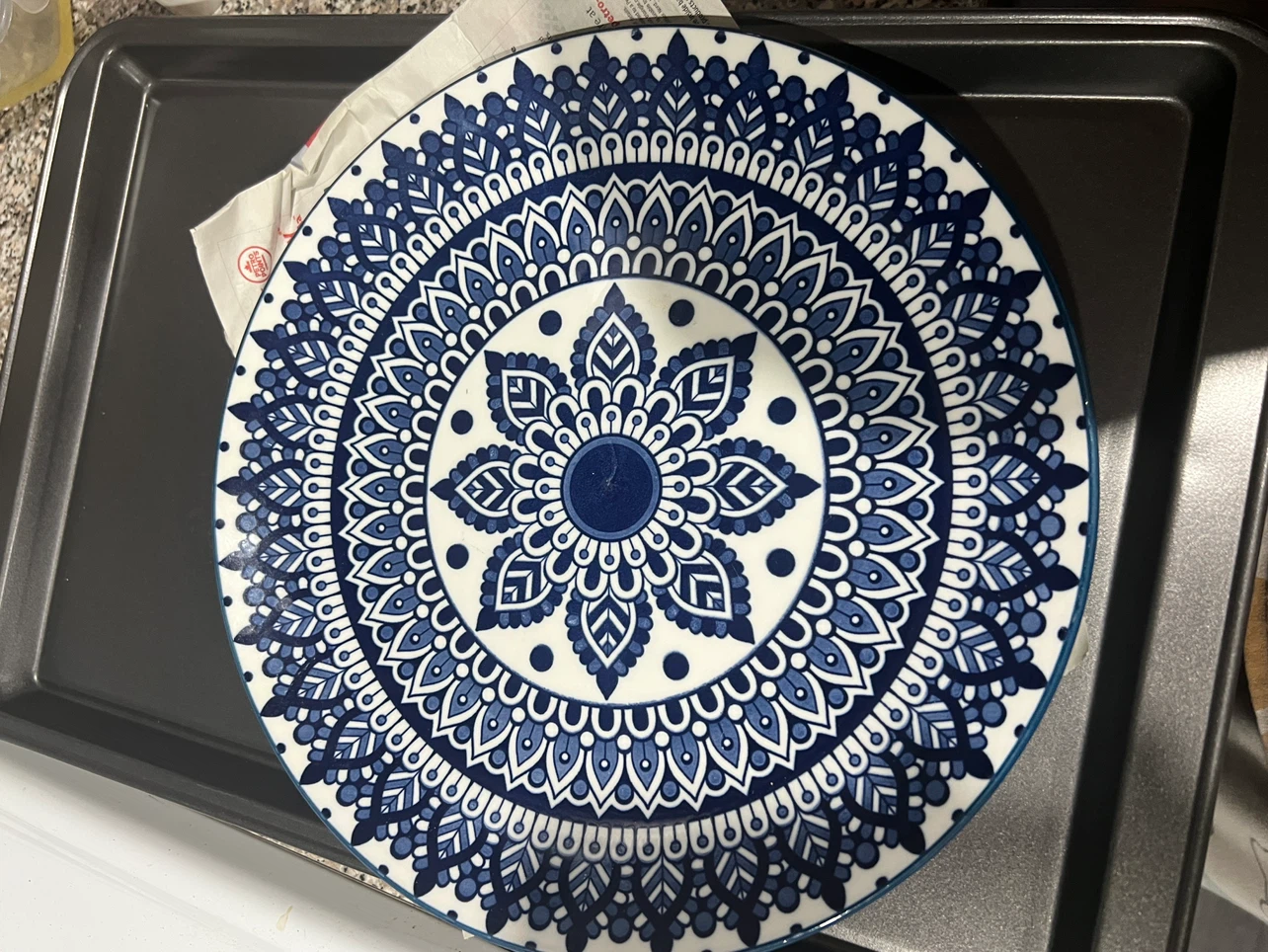Set of Two Decorative Patterned Plates