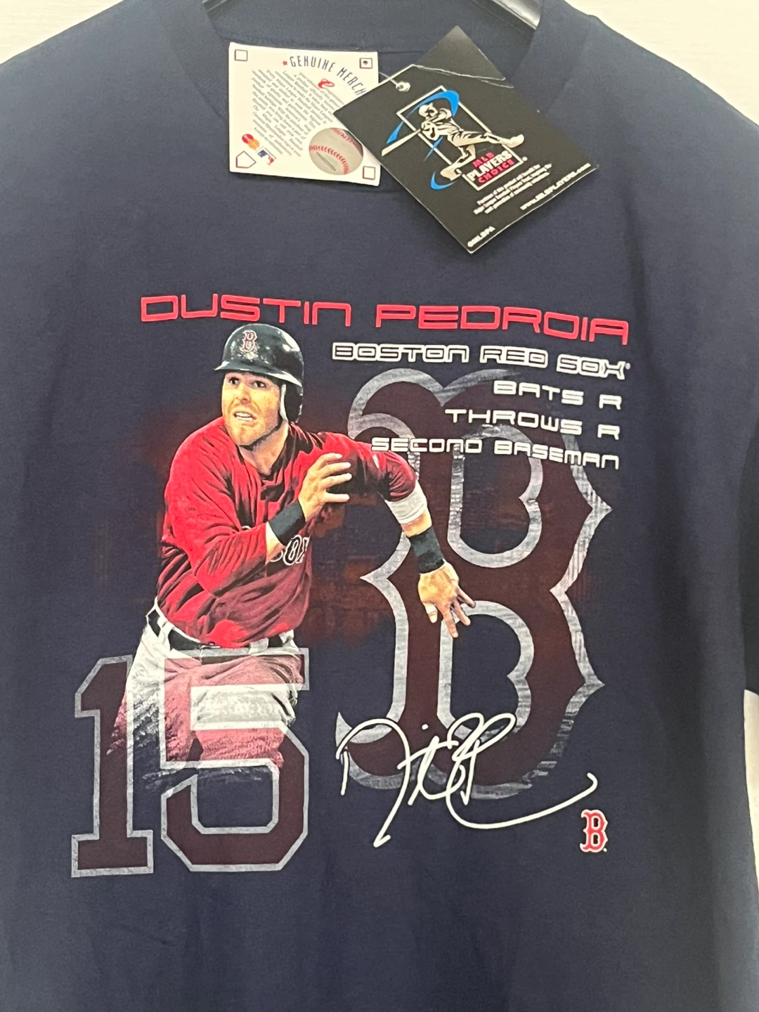 Boston Red Sox Dustin Pedroia Graphic T-Shirt - photo 2