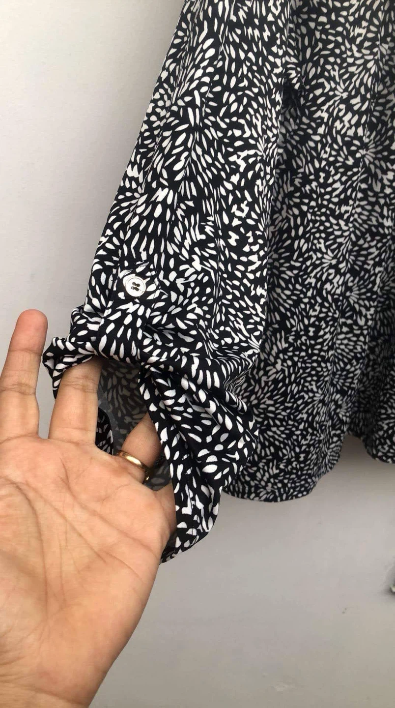 New without tags —Blue Mood Black and White Patterned Top - photo 3