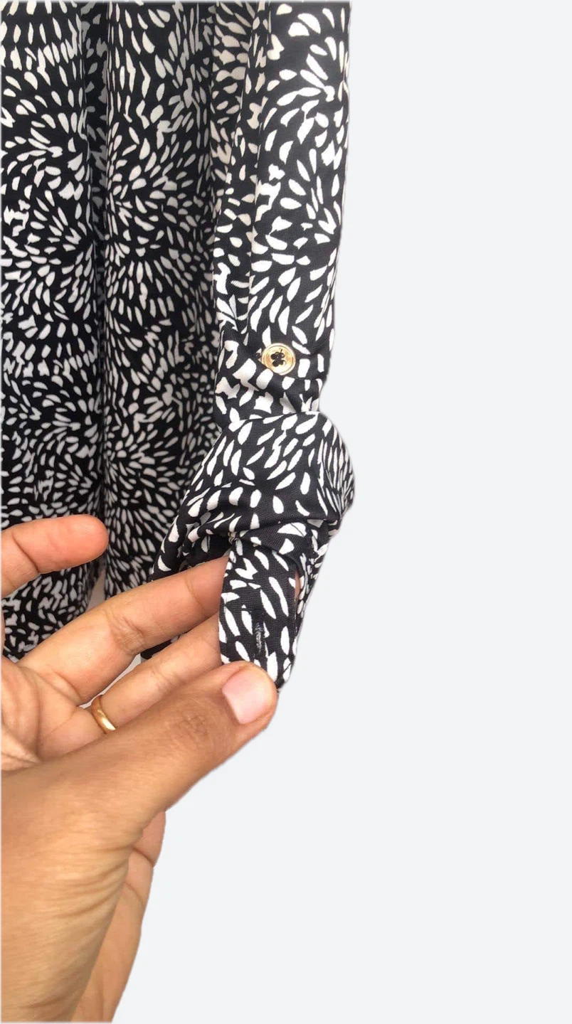 New without tags —Blue Mood Black and White Patterned Top - photo 4