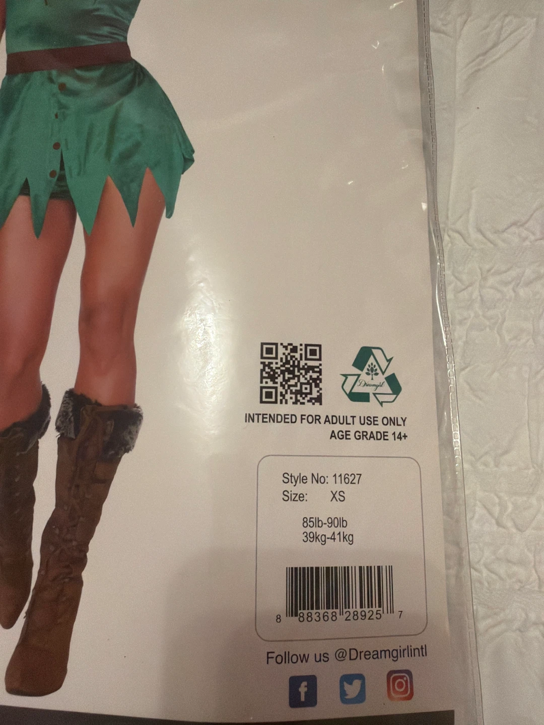 Dreamgirl Mischief in Neverland Costume XS - photo 2