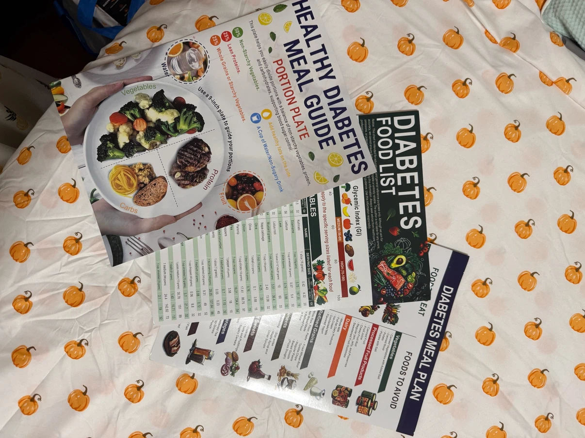 Healthy Diabetes Meal Guide and Food List Set