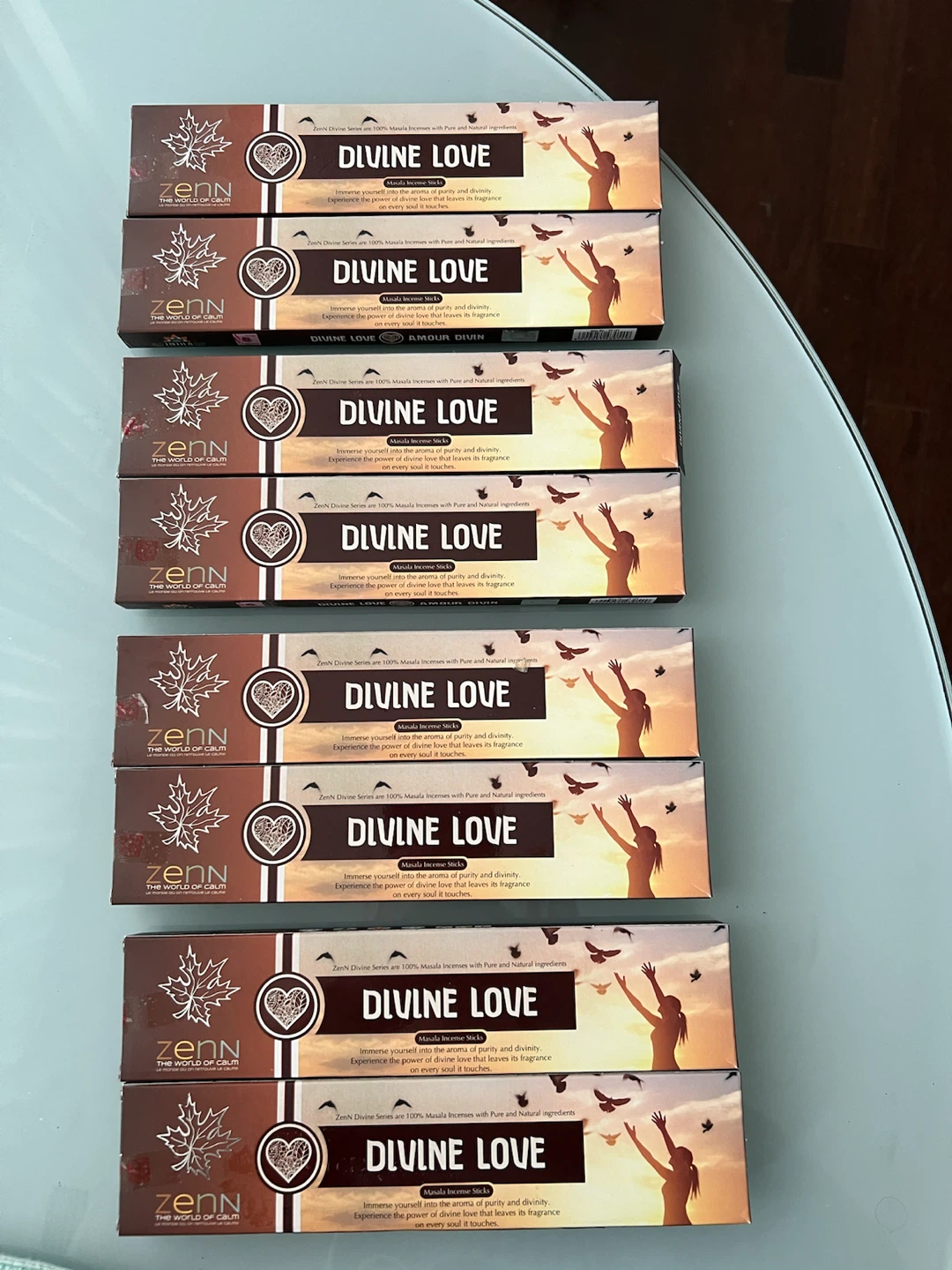 8 Boxes of ZenN Divine Love Masala Incense Sticks