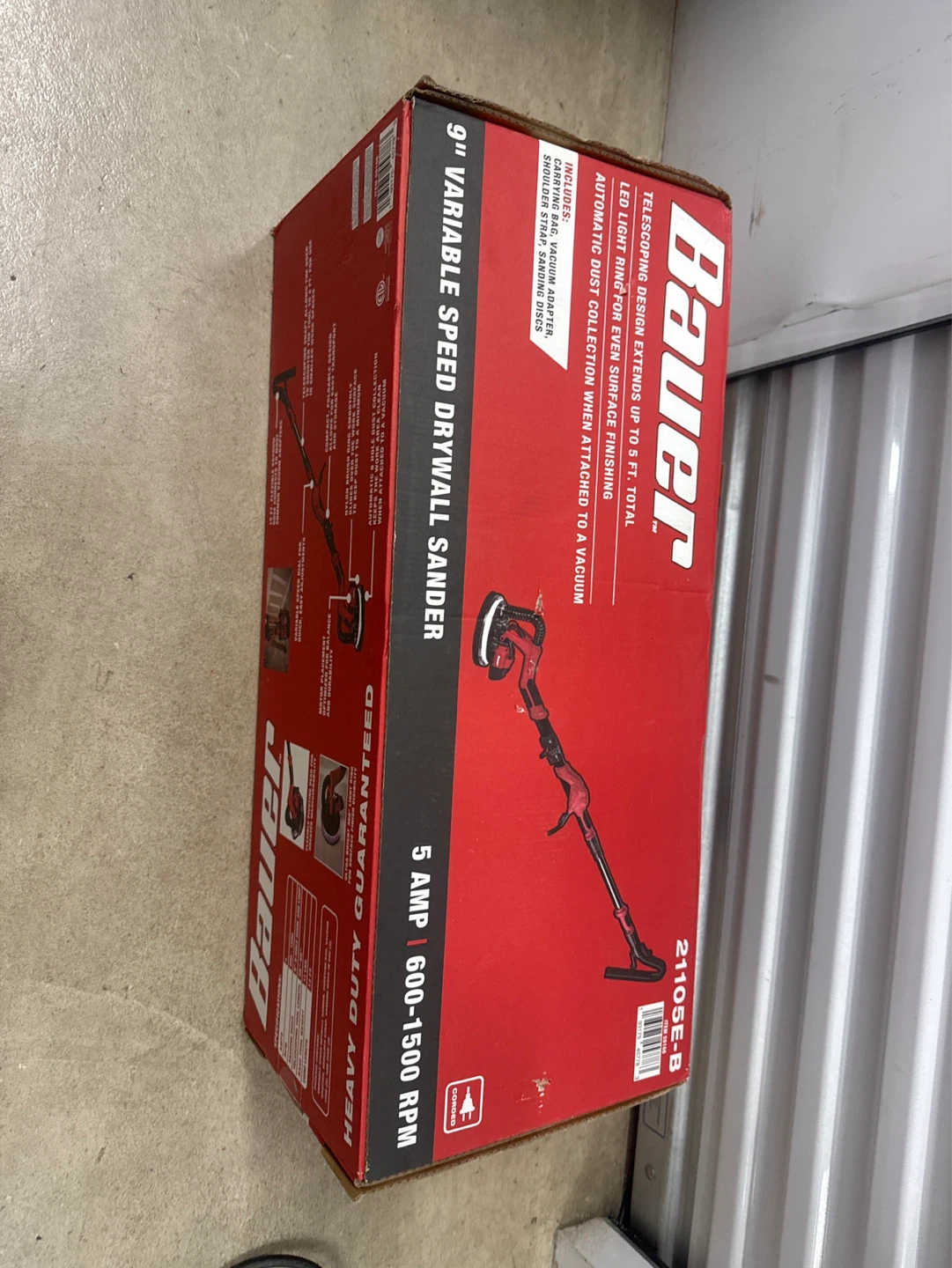 Bauer 9 inch Variable Speed Drywall Sander